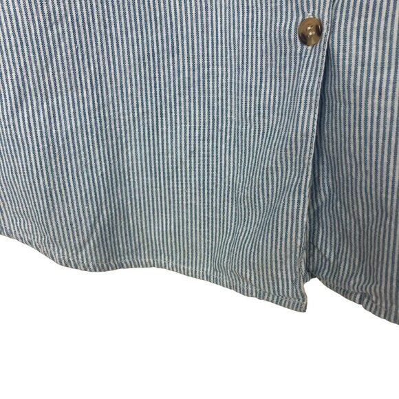 Casey & Max Christmas Shirt Blouse Womens Large Embroidered Christmas Trees VTG - Picture 6 of 10